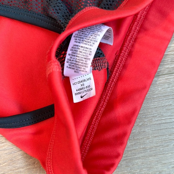Bright Red Nike Racerback Sports Bra - Picture 2 of 7